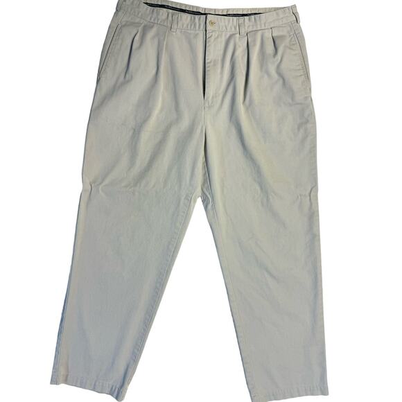 Polo Ralph Lauren Casual 100% Cotton Chino Slacks Pants Trousers Men 40x32 Beige - Picture 1 of 9